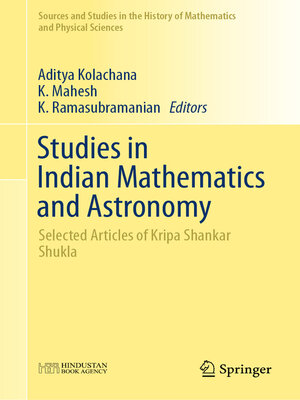 cover image of Studies in Indian Mathematics and Astronomy